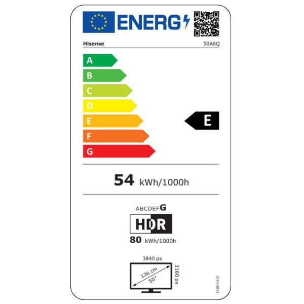 Smart TV HISENSE 50'' UHD 4K 50A6Q negro M 5