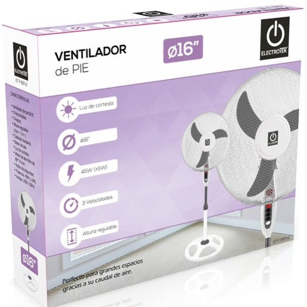Ventilador de pie Thulos ET-F16SFV2 blanco M 4