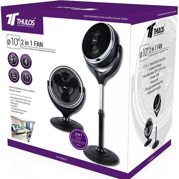 Ventilador de pie thulos th - fn210 25cm 42w suelo y sobremesa M 3