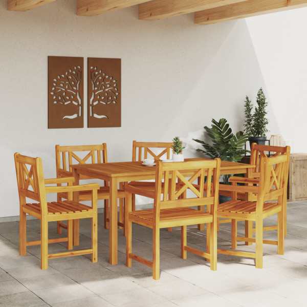 Cadeiras de Jardim  6 pcs 56x55.5x90 cm Madeira Sólida de Acácia M 4