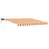Toldo retráctil manual con LED amarillo y naranja 300x250 cm 2