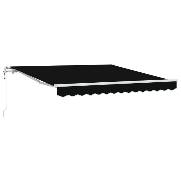 Toldo Retráctil Automático  Negro 300x250 cm. Tela de Reemplazo para Toldo  de 3x2.5 m Negro M 2