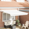 Toldo Retrátil Manual Branco 300x250 cm 1