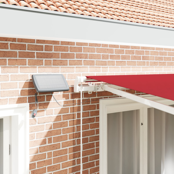 Toldo Retrátil Vermelho with Manual Vermelho 300 x 250 cm Vermelho M 5