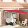 Toldo Retrátil Manual  com LED Vermelho 300x250 cm 1