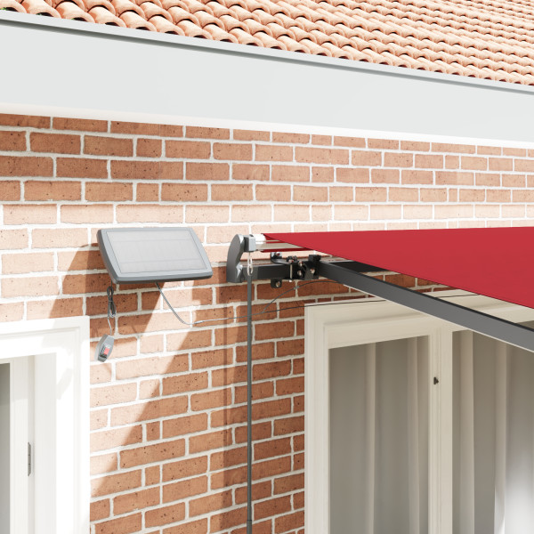 Toldo Retrátil Manual  com LED Vermelho 300x250 cm M 5