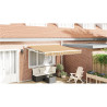 Toldo Retrátil Automático Listrado Multicolorido 350x250 cm 1