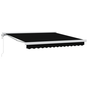 Toldo Retrátil Automático Preto 350x250 cm H