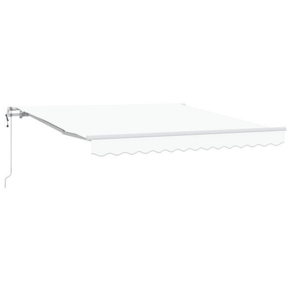Toldo Retráctil Automático Blanco 350x250 cm.  Tela de Reemplazo para Toldo de 3.5x2.5 m Blanco M 3