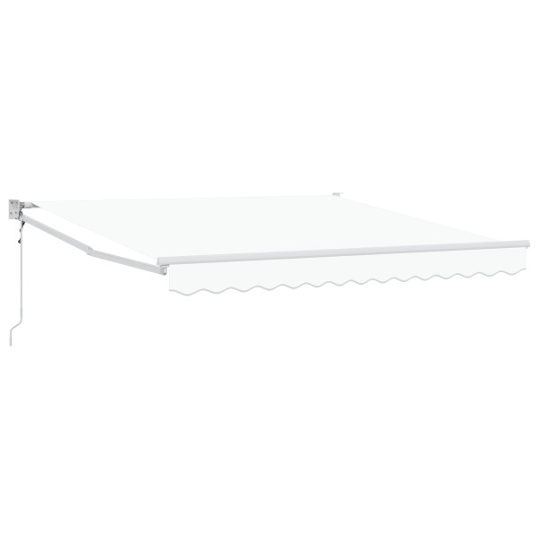 Toldo retráctil automático  Blanco 350x250 cm. Tela de reemplazo para toldo  para marco de 3.5x2.5 m Blanco M 2