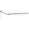 Toldo Retráctil Automático  Blanco 350x250 cm. Tela de reemplazo para toldo  de 3.5x2.5 m Blanco 3