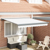 Toldo Retráctil Manual  Blanco 350x250 cm. Tela de Repuesto para Toldo  de 3.5x2.5 m Blanco 1