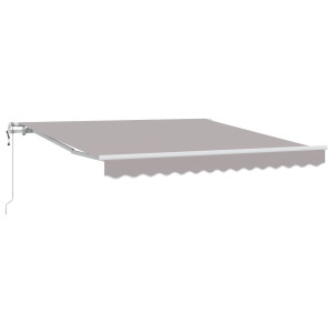 Toldo Cinza Claro Cinzento-claro 350 x 250 cm Cinzento-claro H