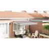 Toldo Retrátil Automático Cinza Claro 350x250 cm 1