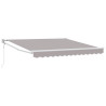 Toldo Retráctil Automático Gris 350x250 cm.  Tela de Reemplazo para Toldo de 3.5x2.5 m Marco Gris 2