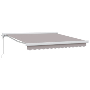 Toldo Retrátil Automático Cinza Claro 350x250 cm H