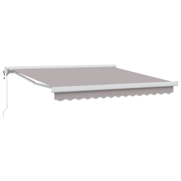 Toldo Retrátil Automático Cinza Claro 350x250 cm M 3
