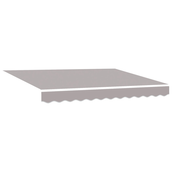Toldo Retráctil Automático  Gris Claro 350x250 cm. Tela de Reemplazo para Toldo  de 3.5x2.5 m Marco Gris Claro M 5