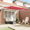Toldo Retrátil Automático  Vermelho 350x250 cm 4
