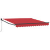 Toldo Retráctil Automático Rojo 350x250 cm. Tela de Reemplazo para Toldo  para Marco de 3.5x2.5 m Rojo 3