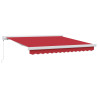 Toldo Retráctil Manual Rojo 350x250 cm.  Tela de Repuesto para Toldo de 3.5x2.5 m Rojo 3