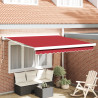 Toldo Retrátil Automático Vermelho 350x250 cm 1