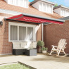 Toldo Retráctil Manual Rojo 350x250 cm. Tela de Reemplazo para Toldo  de 3.5x2.5 m Rojo 4