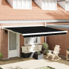 Toldo Retrátil Automático  Preto 400x300 cm 1