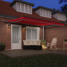 Toldo Retrátil Automático com LED Vermelho 400x300 cm 4