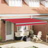 Toldo Retrátil Automático Vermelho 400x300 cm 1