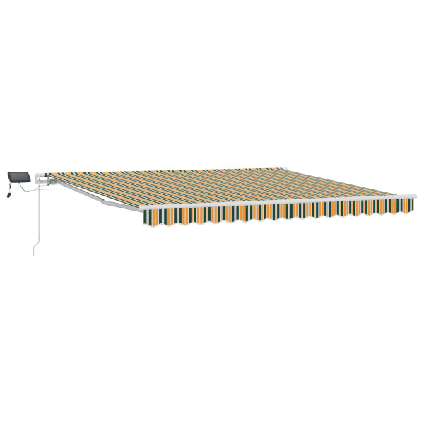 Toldo Retrátil Verde e amarelo 400 × 300 cm Verde e amarelo M 2