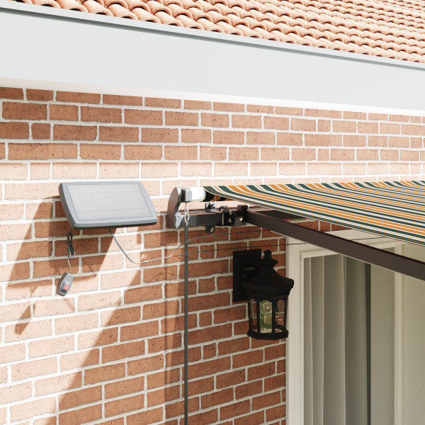 Toldo Retrátil Manual  com LED Verde e Amarelo 400x300 cm M 5