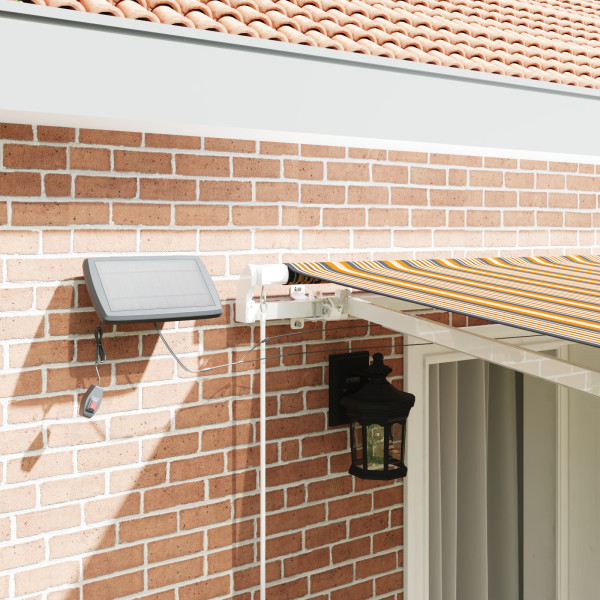 Toldo Retrátil Manual with Manual Amarelo / cinza / branco 400 × 350 cm M 5