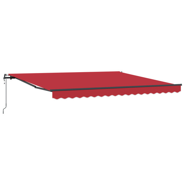 Toldo Retráctil Automático  Rojo 400x350 cm. Tejido de Repuesto para Toldo  4x3.5 m Rojo M 2