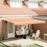 Toldo Retrátil Amarelo e Laranja 450 × 300 cm amarelo e laranja 1