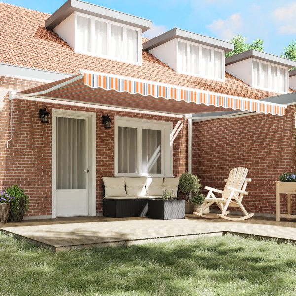 Toldos Retráteis Manuais Listrados Multicoloridos 450x300 cm M 4