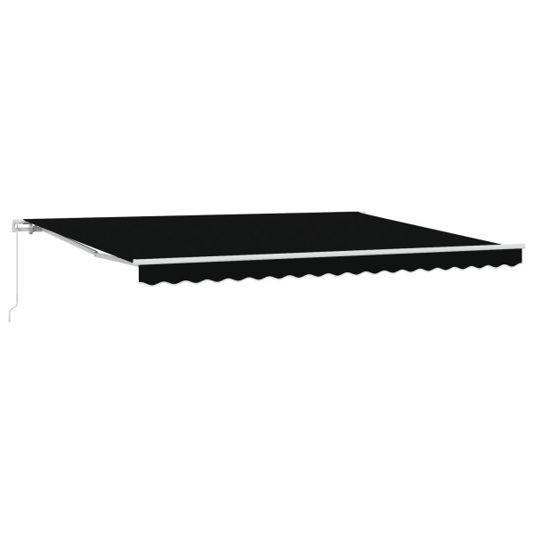 Toldo Retráctil Manual Negro 450x300 cm.  Tela de Reemplazo para Toldo de 4.5x3 m Negro M 3