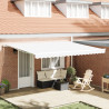 Toldo Retráctil Automático  Blanco 450x300 cm. Tela de Repuesto para Toldo  de 4.5x3 m Blanco 1