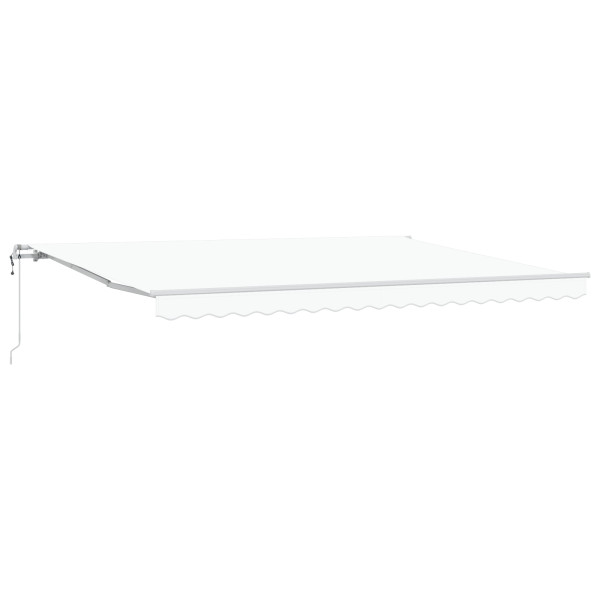 Toldo Retráctil Automático  Blanco 450x300 cm. Tela de Repuesto para Toldo  de 4.5x3 m Blanco M 3
