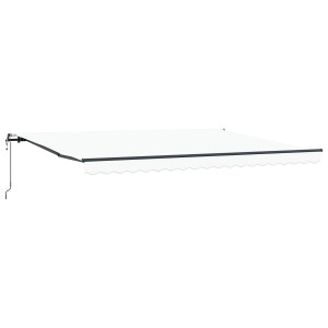Toldo Retrátil Automático Branco 450 x 300 cm H