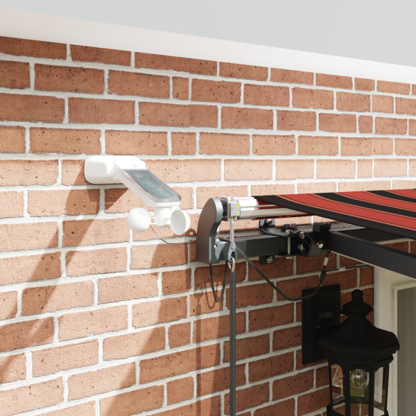 Toldo Retrátil Automático com LED em Laranja e Castanho. 500x300 cm M 5