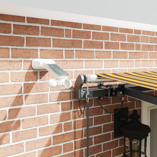 Toldo Retrátil Automático com Faixa Multicolorida LED 500x300 cm M 5