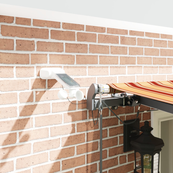 Toldo Retrátil Automático com LED Amarelo e Laranja 600x300 cm M 5