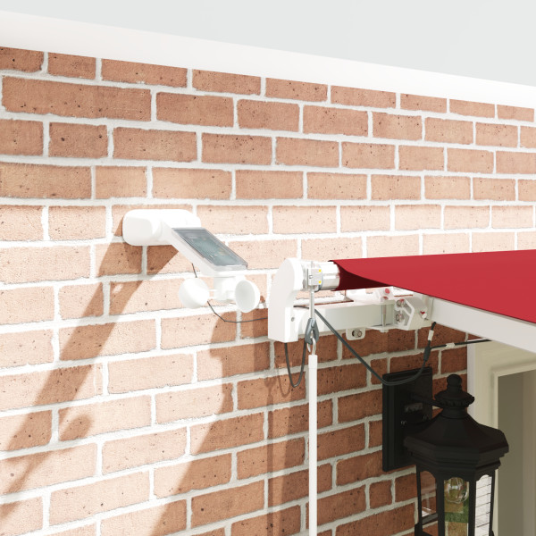 Toldo Retrátil Automático  com LED Vermelho 600x350 cm M 5