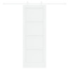 Porta Deslizante  com Conjunto de Ferragens Branca 73.5x198.5 cm Madeira Sólida Pinus 5