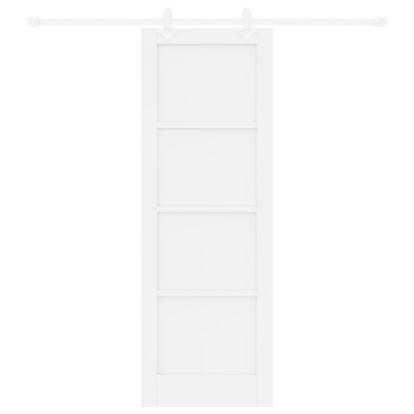 Puerta Corredera  con Set de Hardware Blanco 73.5x211 cm Madera Maciza de Pino. Puerta Interior  'ORKDAL'Blanca 73.5x211x4 cm Ma M 5