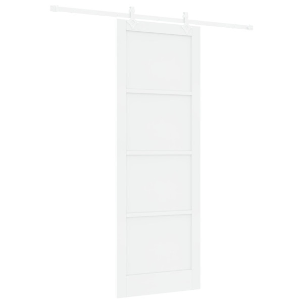 Puerta Deslizante  con Juego de Hardware Blanca 83x232 cm Madera Maciza de Pino. Puerta Interior  ORKDAL Blanca 83x232x4 cm Made M 2