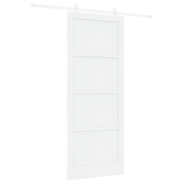 Puerta Deslizante  con Juego de Hardware Blanca 93x232 cm Madera Sólida de Pino. Puerta Interior  'ORKDAL'Blanca 93x232x4 cm Mad M 2