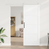 Porta Deslizante  com Conjunto de Hardware Branco 93x232 cm Madeira de Pinho Maciça 4