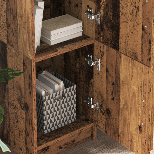 Escritorio con Almacenamiento Madera Reciclada Madera Elaborada M 5